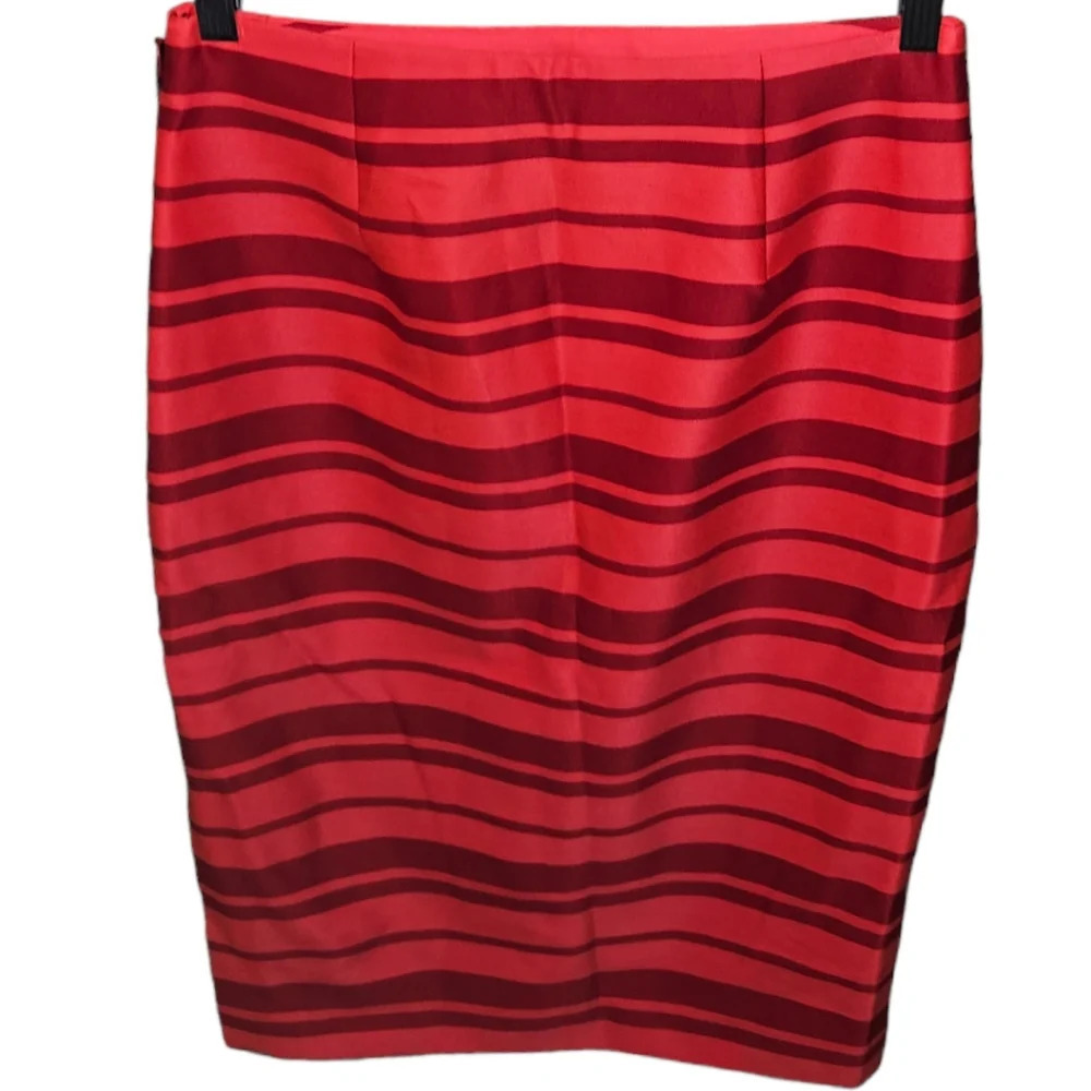 NWT Banana Republic Horizontal Stripe SIide Slit Pencil Skirt - Picture 2 of 3